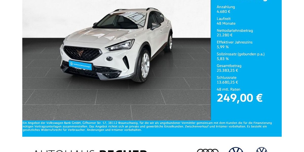 Cupra Formentor 26.288 km 25.960 &euro; Wesel 46485
