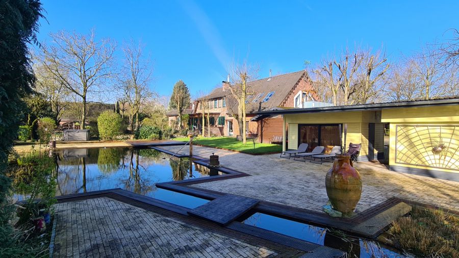 Provisionsfrei* solider Resthof 3 ETW Pool Sauna Garagen Toplage - Gewerbeobjekt Rees | Angebot:25167471