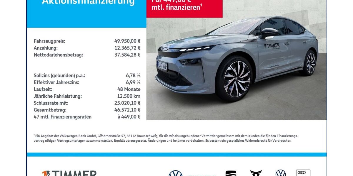 Skoda Enyaq 22.999 km 49.950 &euro; Borken 46325