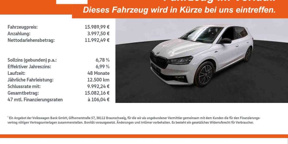 Skoda Fabia 14.423 km 15.990 &euro; Borken 46325