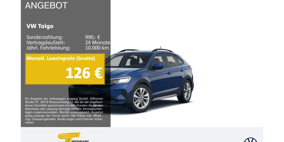 VW Taigo 3.022 km 19.210 &euro; Dorsten 46282