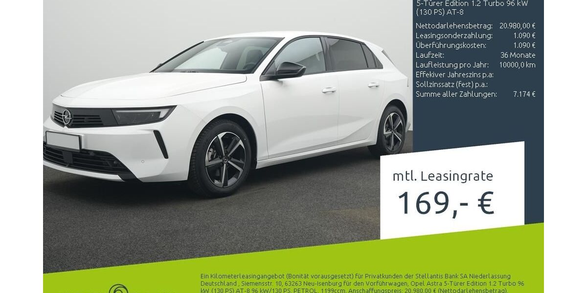 Opel Astra 1.500 km 20.444 &euro; Borken 46325