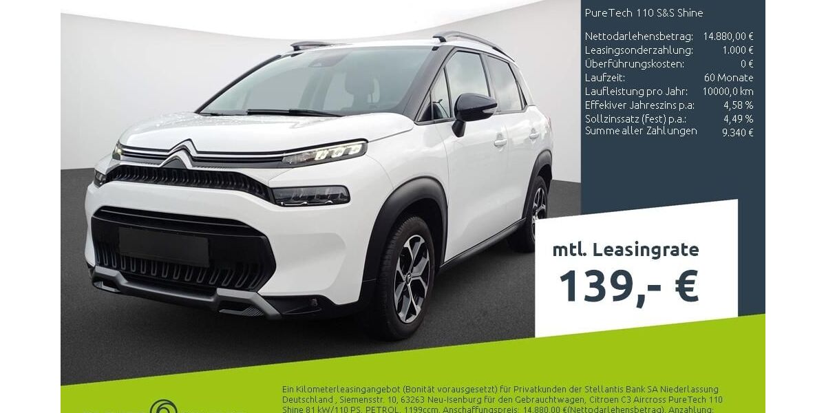 Citroen C3 Aircross 15.674 km 13.989 &euro; Borken 46325