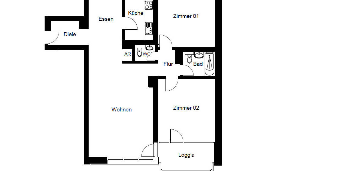 Etagenwohnung Gladbeck Zweckel - 3 Zimmer, 85 m&sup2;, 700&euro; | Angebot:25677099