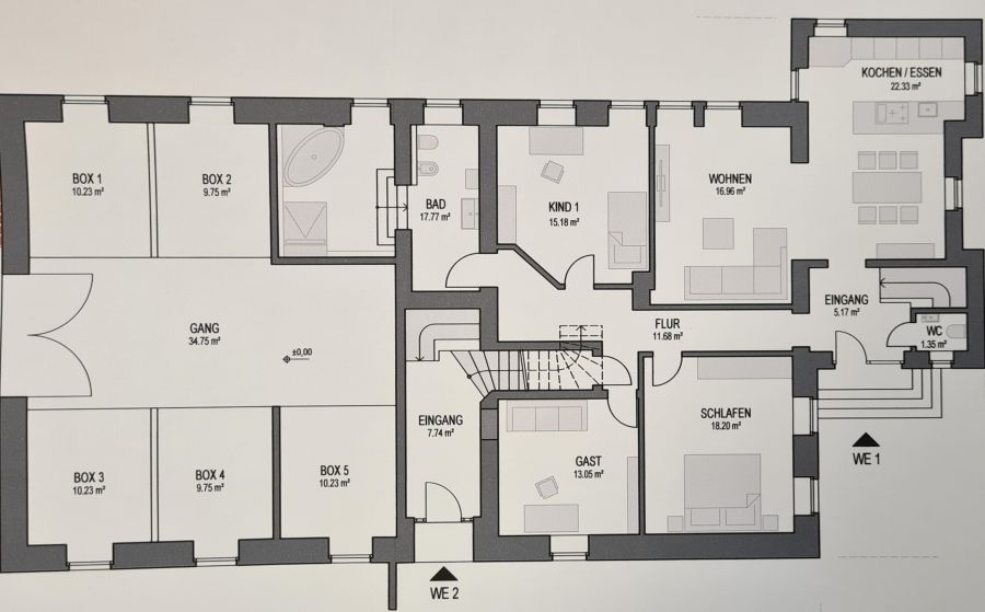 Provisionsfrei* solider Resthof 3 ETW Pool Sauna Garagen Toplage - Gewerbeobjekt Rees | Angebot:25167471
