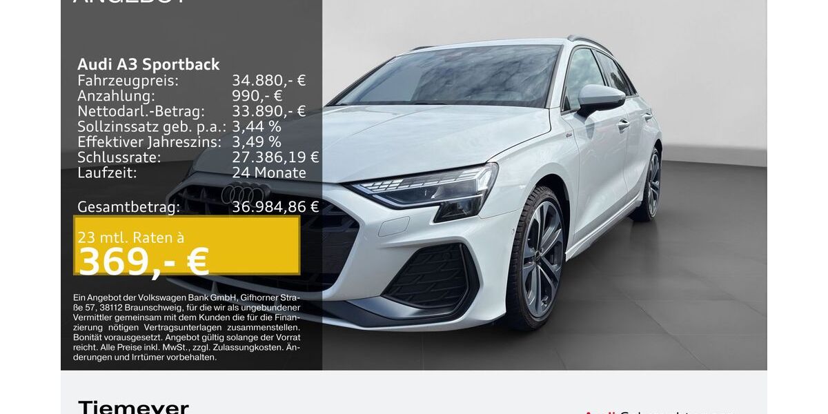 Audi A3 4.854 km 34.710 &euro; Dorsten 46284