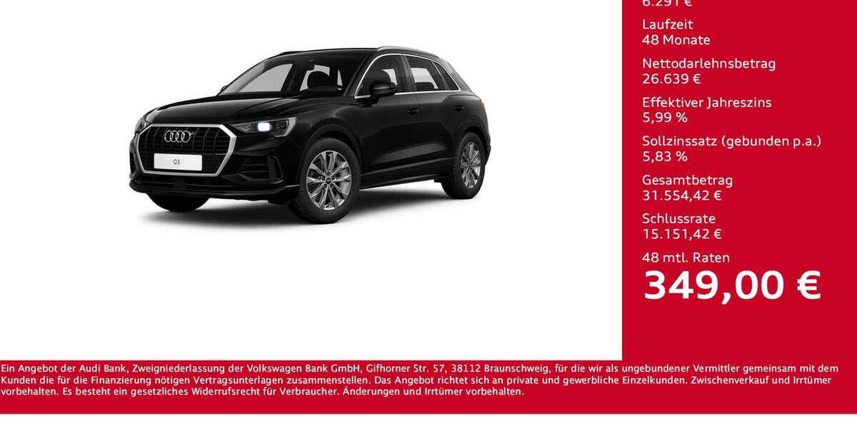 Audi Q3 20.746 km 32.930 &euro; Wesel 46485