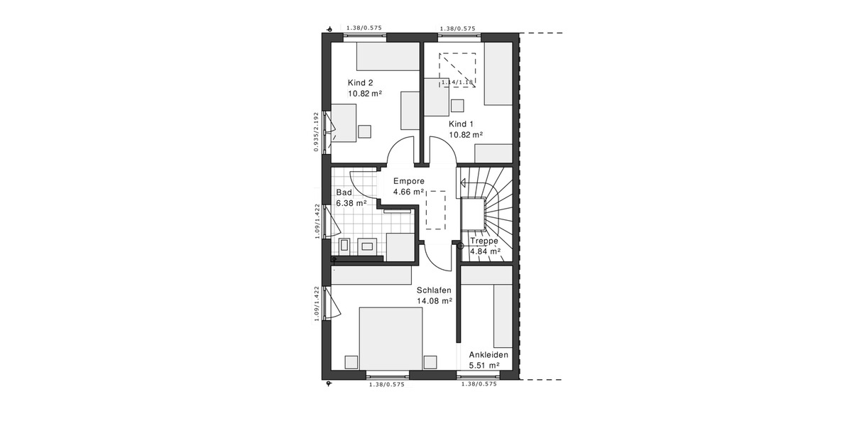 Doppelhaushälfte Voerde (Niederrhein) - 3 Zimmer, 115 m&sup2;, 1.799&euro; | Angebot:24528179