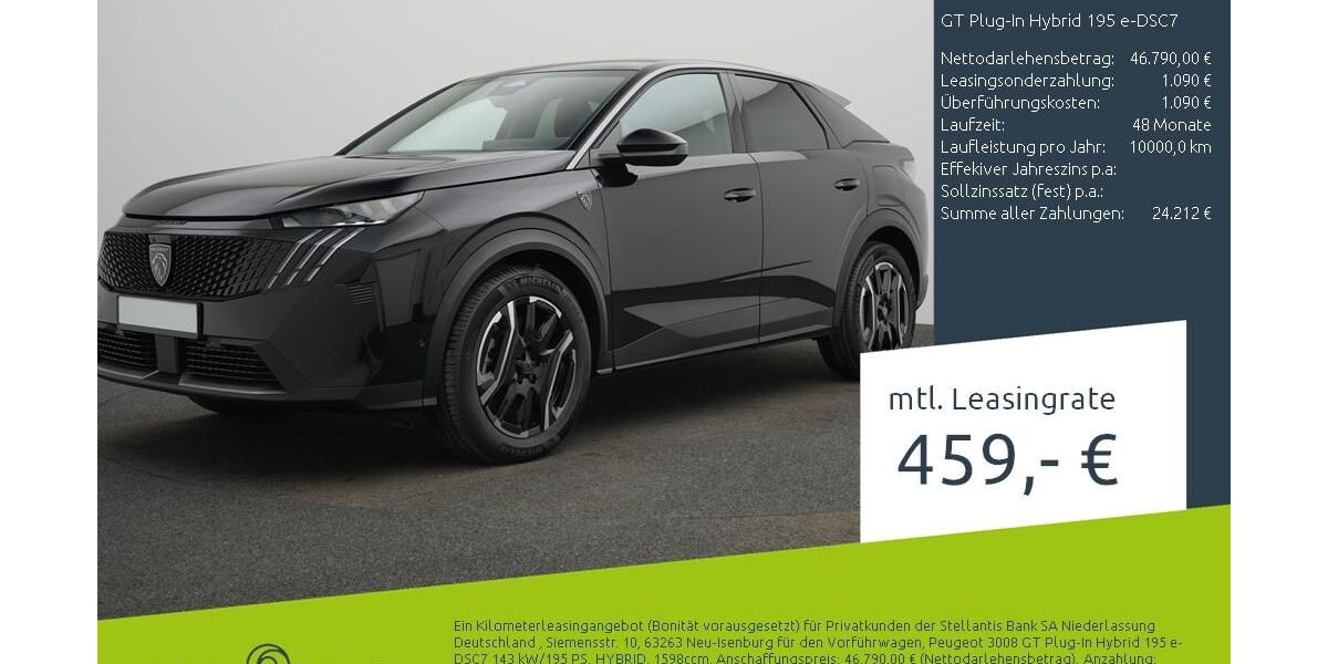 Peugeot 3008 1.500 km 46.444 &euro; Borken 46325