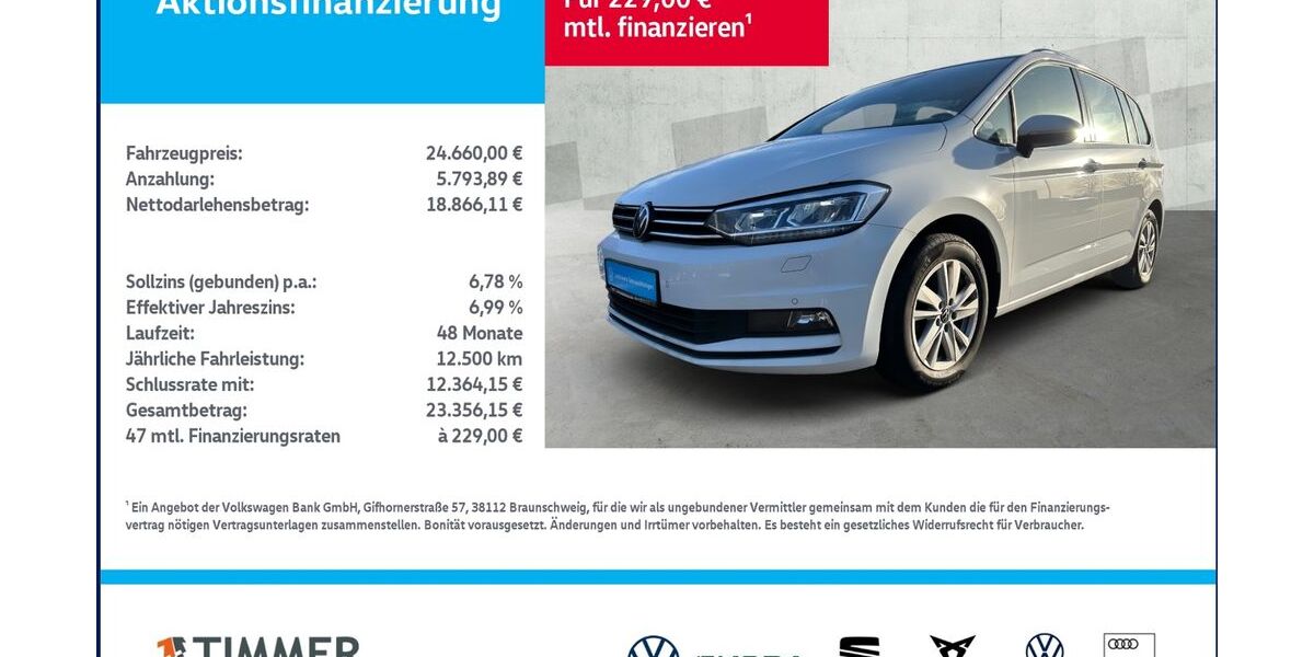 VW Touran 93.483 km 23.880 &euro; Borken 46325