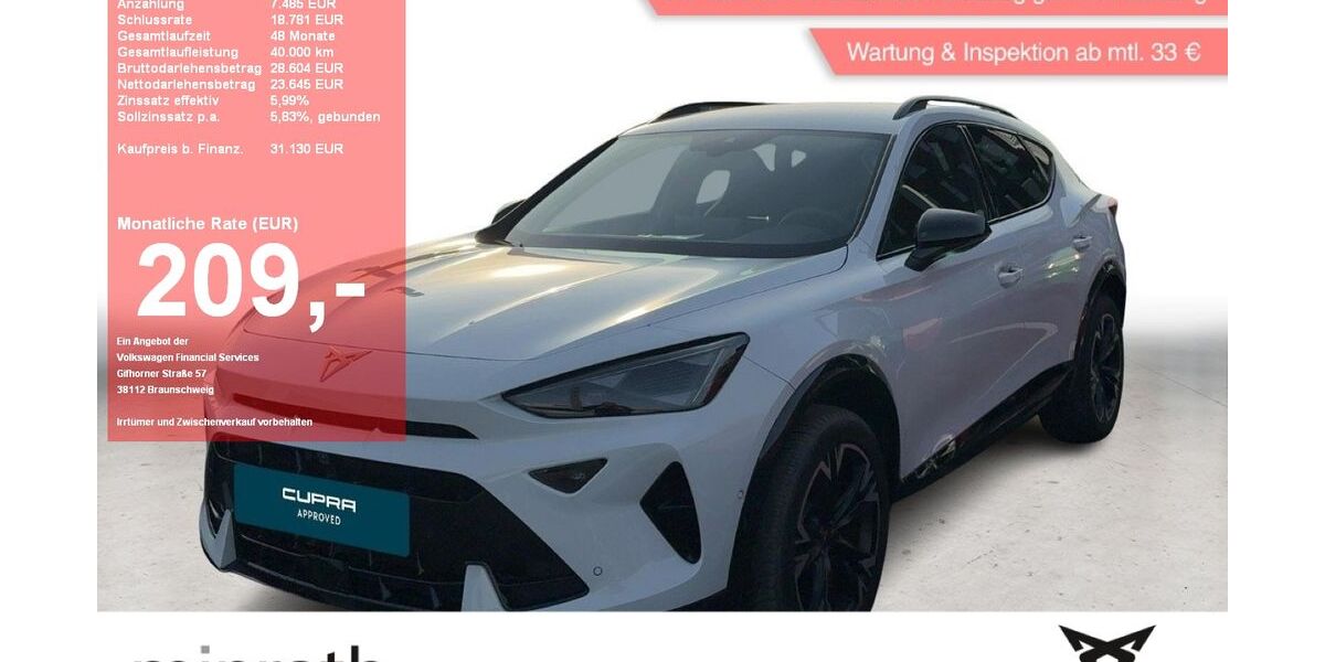 Cupra Formentor 12.115 km 29.880 &euro; Moers-Hülsdonk 47441