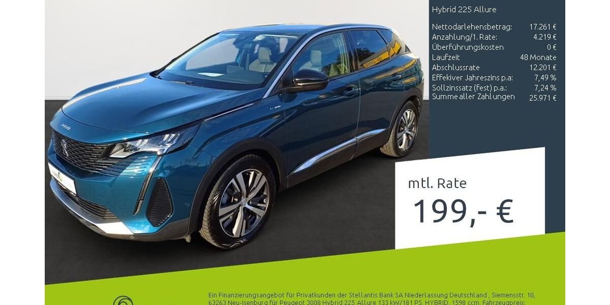 Peugeot 3008 50.314 km 20.222 &euro; Bocholt 46395