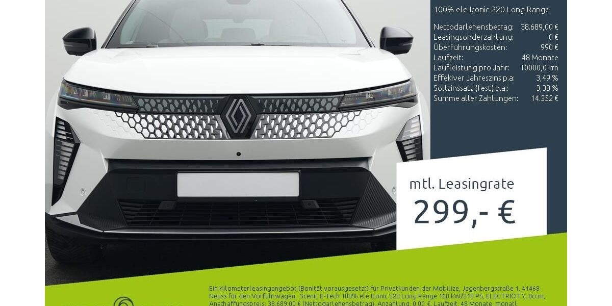 Renault Scenic 6.000 km 38.689 &euro; Borken 46325