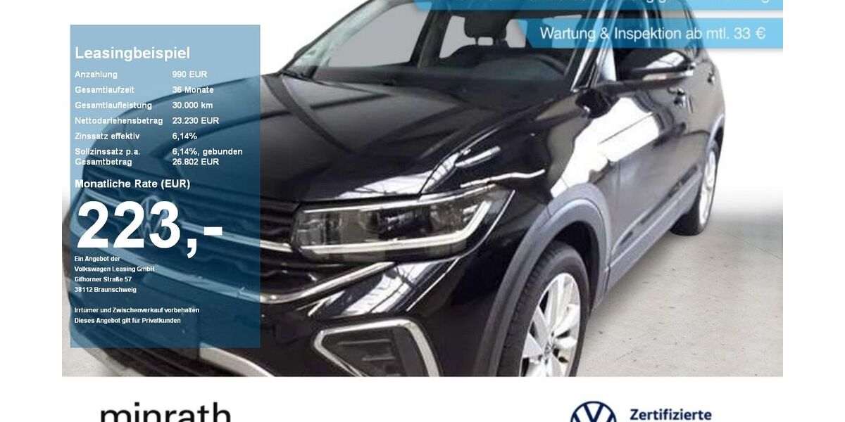 VW T-Cross 14.383 km 22.230 &euro; Geldern 47608