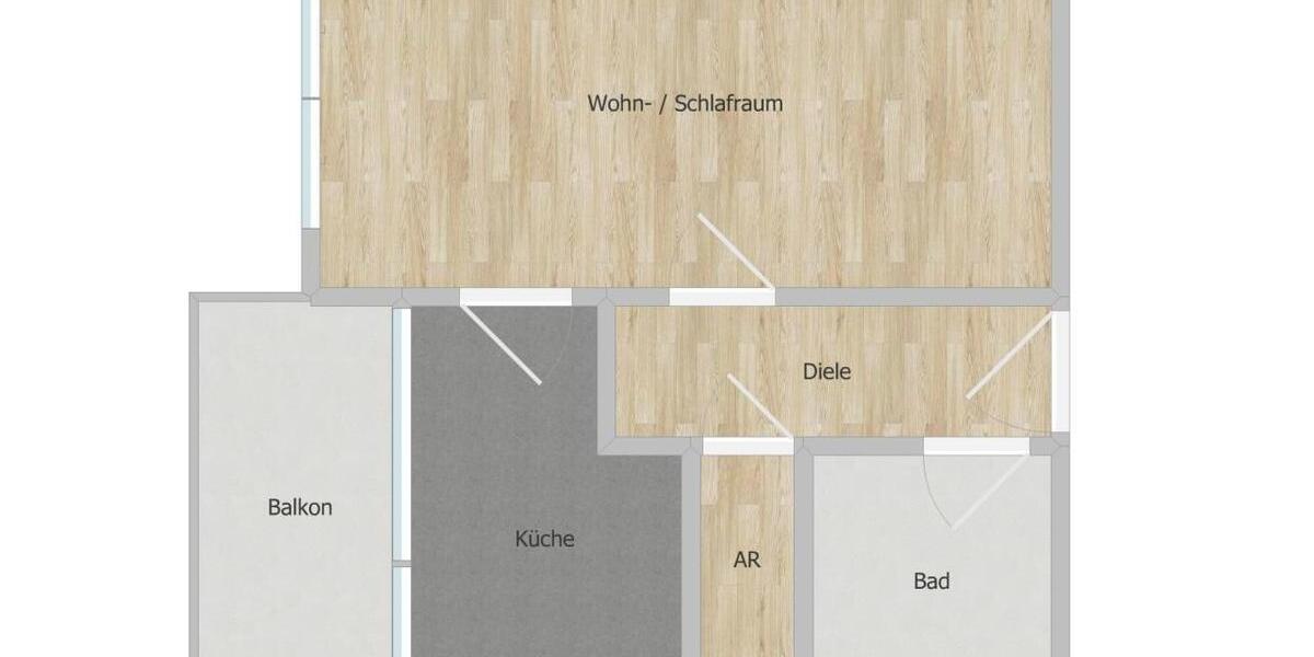 Erdgeschoßwohnung Duisburg Hamborn - 1.5 Zimmer, 47 m&sup2;, 349&euro; | Angebot:25881196