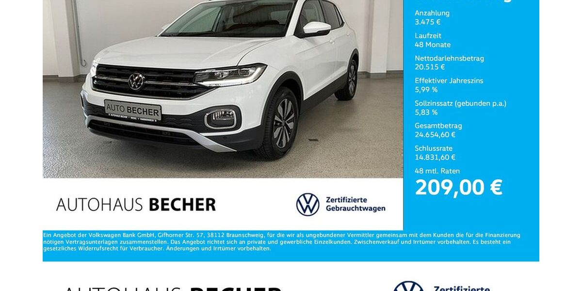 VW T-Cross 22.040 km 22.990 &euro; Wesel 46485