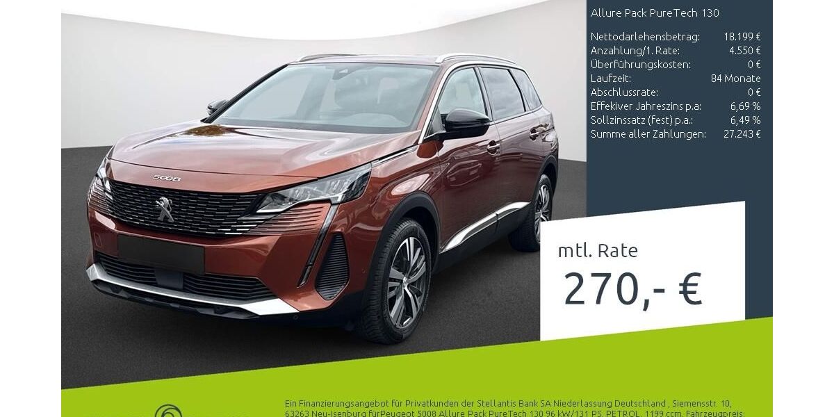 Peugeot 5008 18.908 km 22.749 &euro; Borken 46325