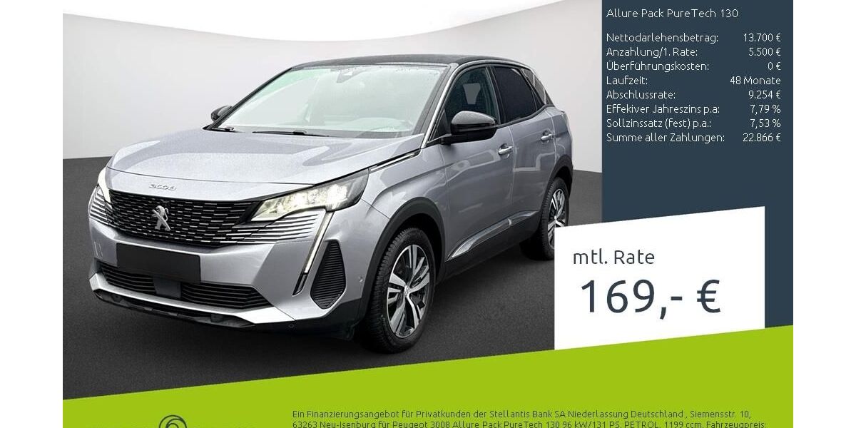 Peugeot 3008 11.113 km 18.789 &euro; Bocholt 46395