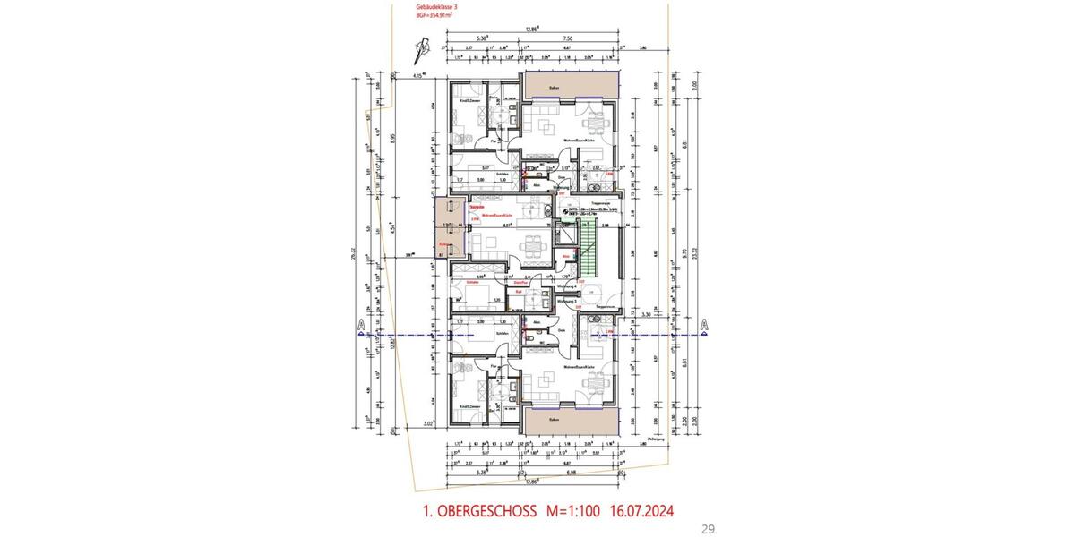 Etagenwohnung Duisburg Baerl - 3 Zimmer, 90 m&sup2;, 1.320&euro; | Angebot:25884392