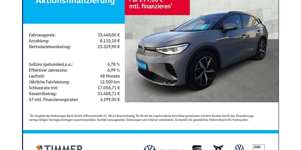 VW ID.4 48.496 km 33.440 &euro; Borken 46325