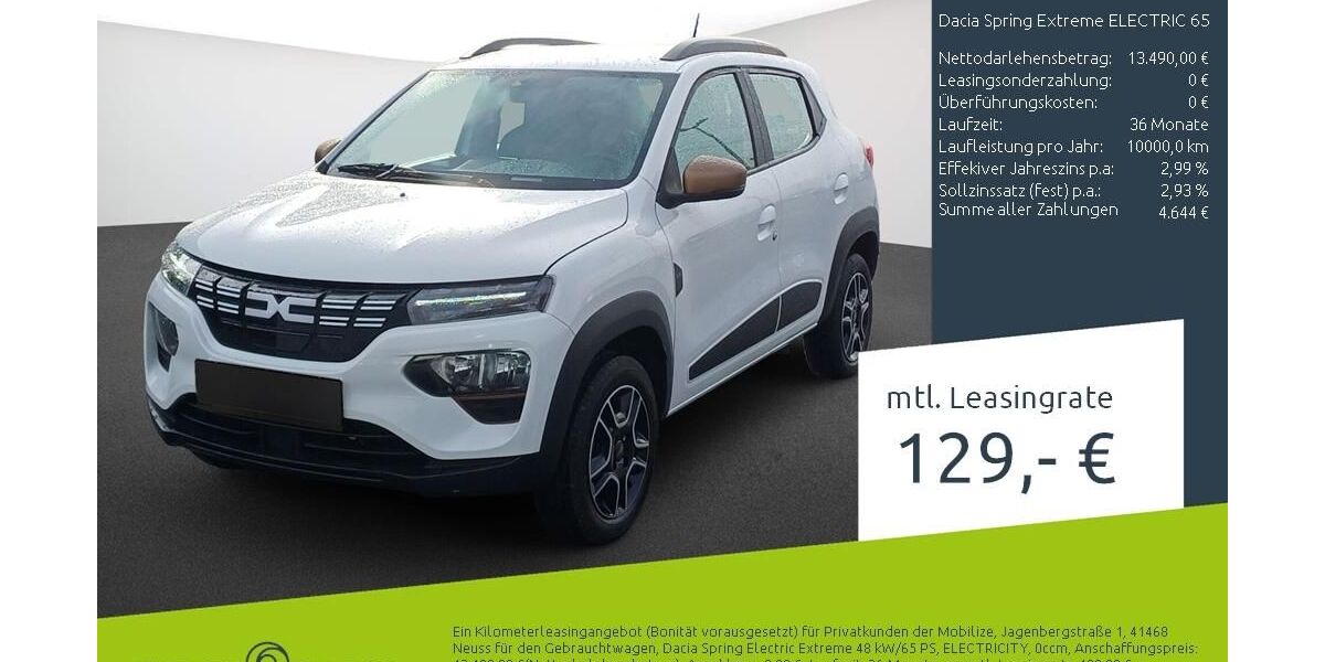 Dacia Spring 12.668 km 12.989 &euro; Borken 46325