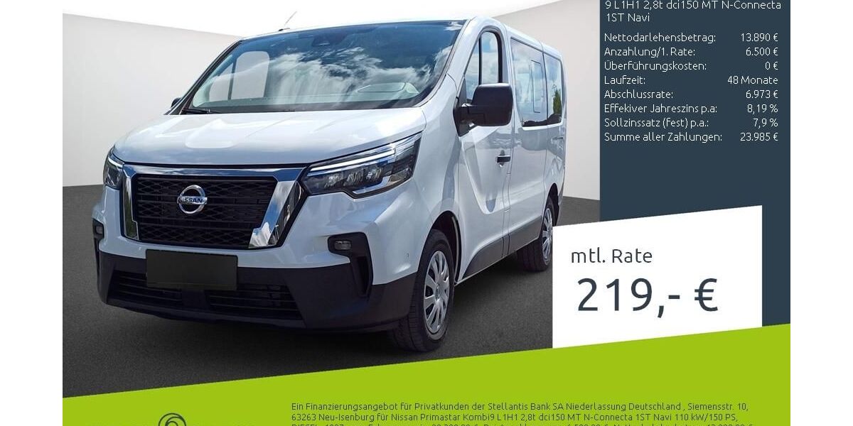 Nissan Primastar 152.876 km 20.390 &euro; Bocholt 46395