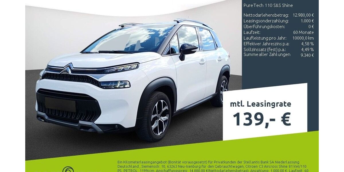 Citroen C3 Aircross 15.602 km 13.190 &euro; Bocholt 46395