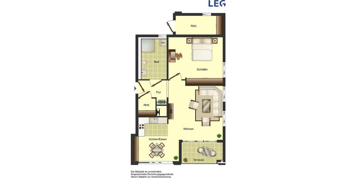 Erdgeschoßwohnung Bocholt - 2 Zimmer, 70 m&sup2;, 739&euro; | Angebot:26677452